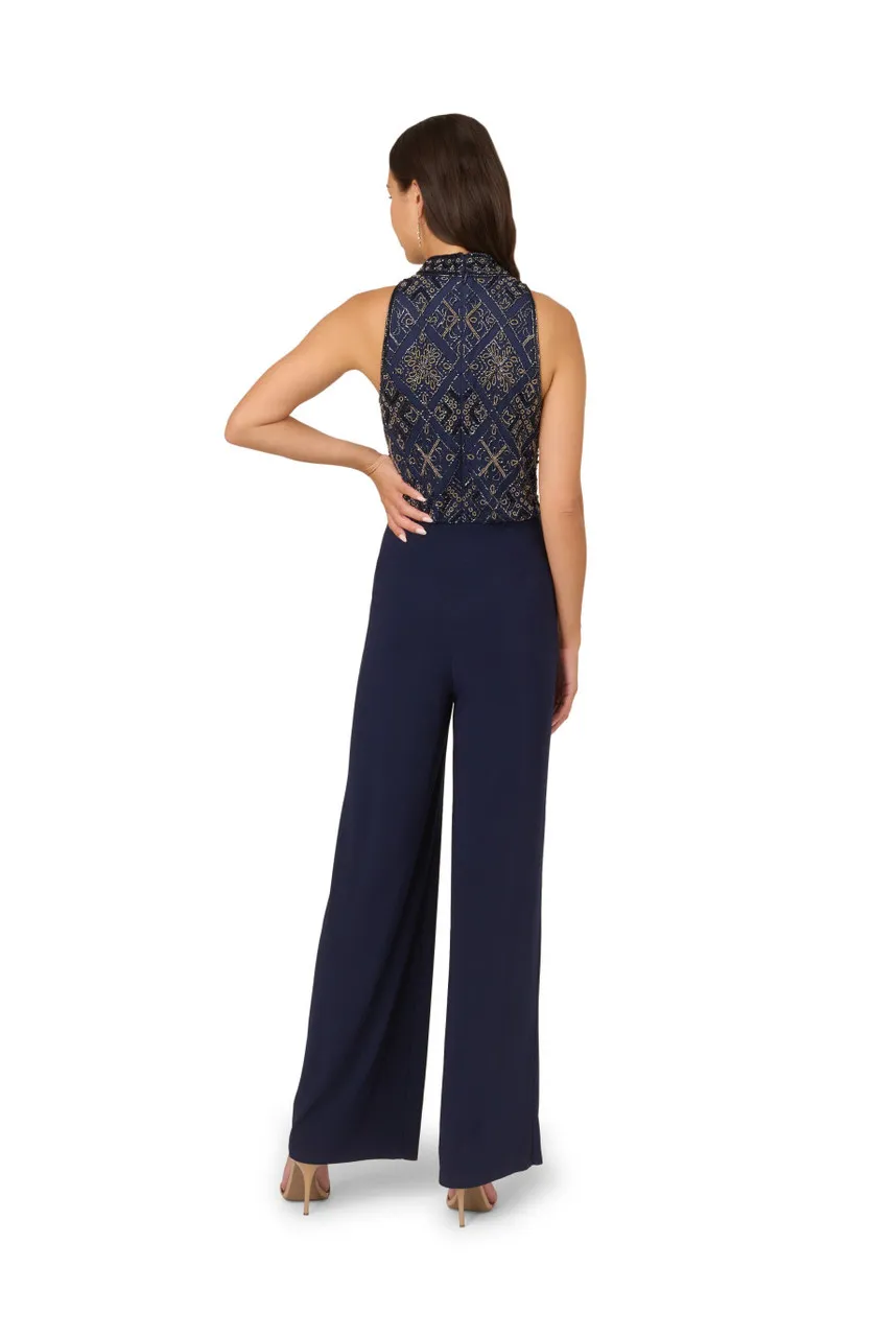 ADRIANNA PAPELL Beaded blouson jumpsuit 
                         
                     
                