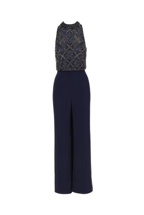 ADRIANNA PAPELL Beaded blouson jumpsuit 
                         
                     
                