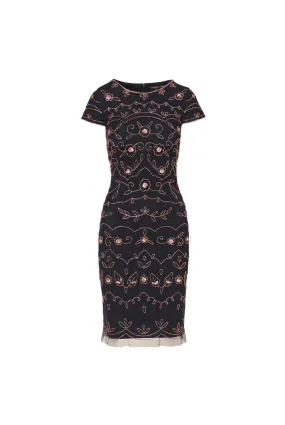 ADRIANNA PAPELL Beaded sheath dress 
                         
                     
                