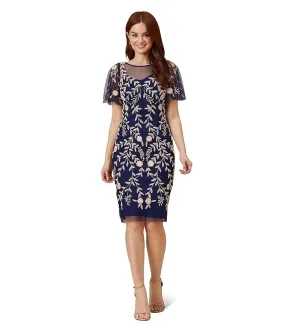 Adrianna Papell Beaded Short Dress