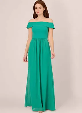 Adrianna Papell Crepe Chiffon Gown | Grattan