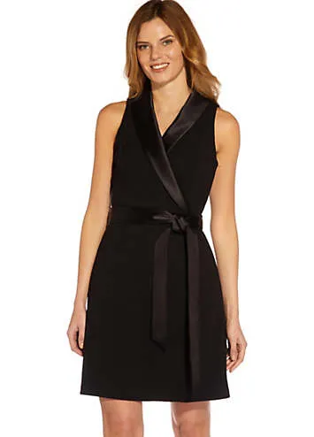 Adrianna Papell Crepe Tuxedo Dress | Kaleidoscope