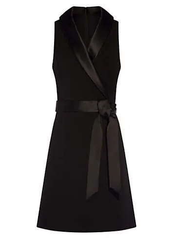 Adrianna Papell Crepe Tuxedo Dress | Kaleidoscope