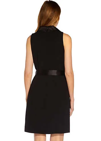 Adrianna Papell Crepe Tuxedo Dress | Kaleidoscope