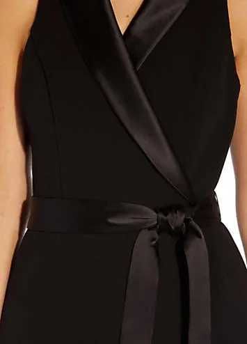 Adrianna Papell Crepe Tuxedo Dress | Kaleidoscope