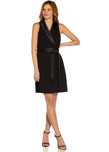 Adrianna Papell Crepe Tuxedo Dress | Kaleidoscope