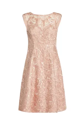 ADRIANNA PAPELL Embroidered midi cocktail dres 
                         
                     
                