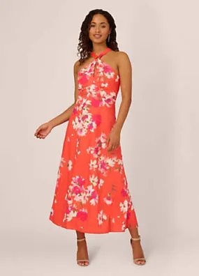 Adrianna Papell Empire Halter Chiffon Dress | Grattan