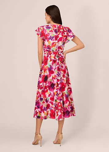 Adrianna Papell Floral Midi-Length Dress | Grattan