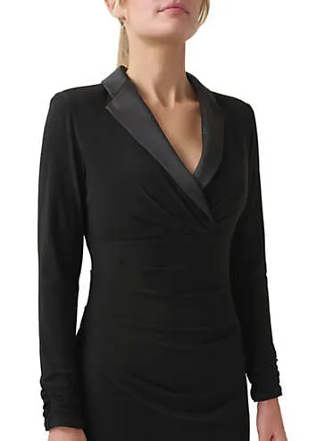 Adrianna Papell Jersey Tuxedo Dress | Kaleidoscope