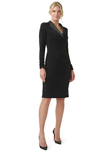 Adrianna Papell Jersey Tuxedo Dress | Kaleidoscope