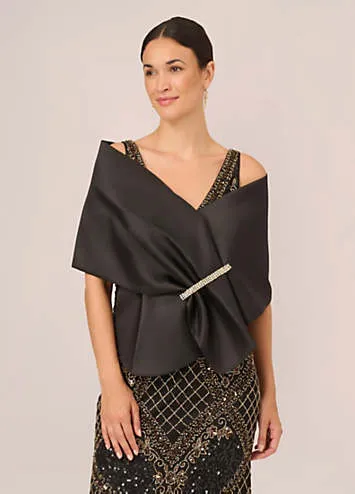 Adrianna Papell Mikado Embellished Wrap | Kaleidoscope