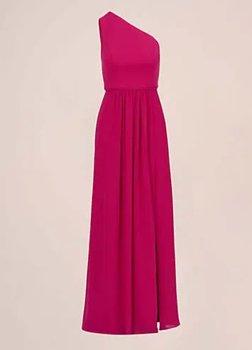 Adrianna Papell One Shoulder Chiffon Gown | Grattan