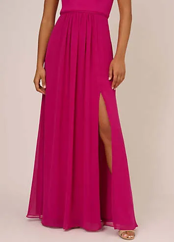 Adrianna Papell One Shoulder Chiffon Gown | Grattan