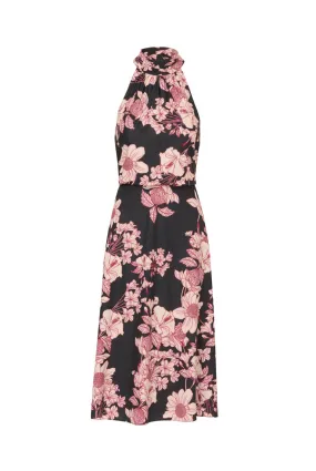 ADRIANNA PAPELL Print chiffon halter dress 
                         
                     
                