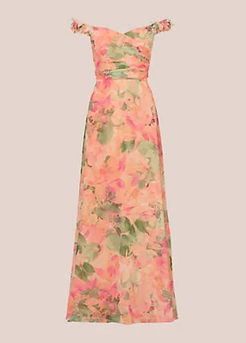 Adrianna Papell Printed Chiffon Gown | Grattan