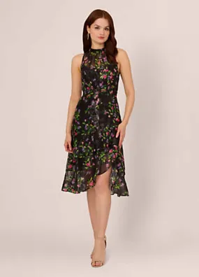 Adrianna Papell Printed Halter Dress | Kaleidoscope