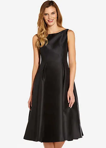 Adrianna Papell Sleeveless Tea Length Dress | Grattan