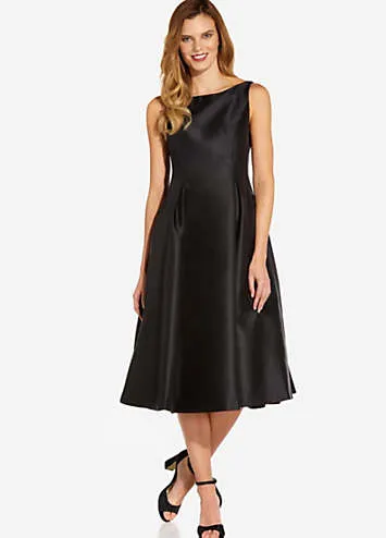 Adrianna Papell Sleeveless Tea Length Dress | Grattan