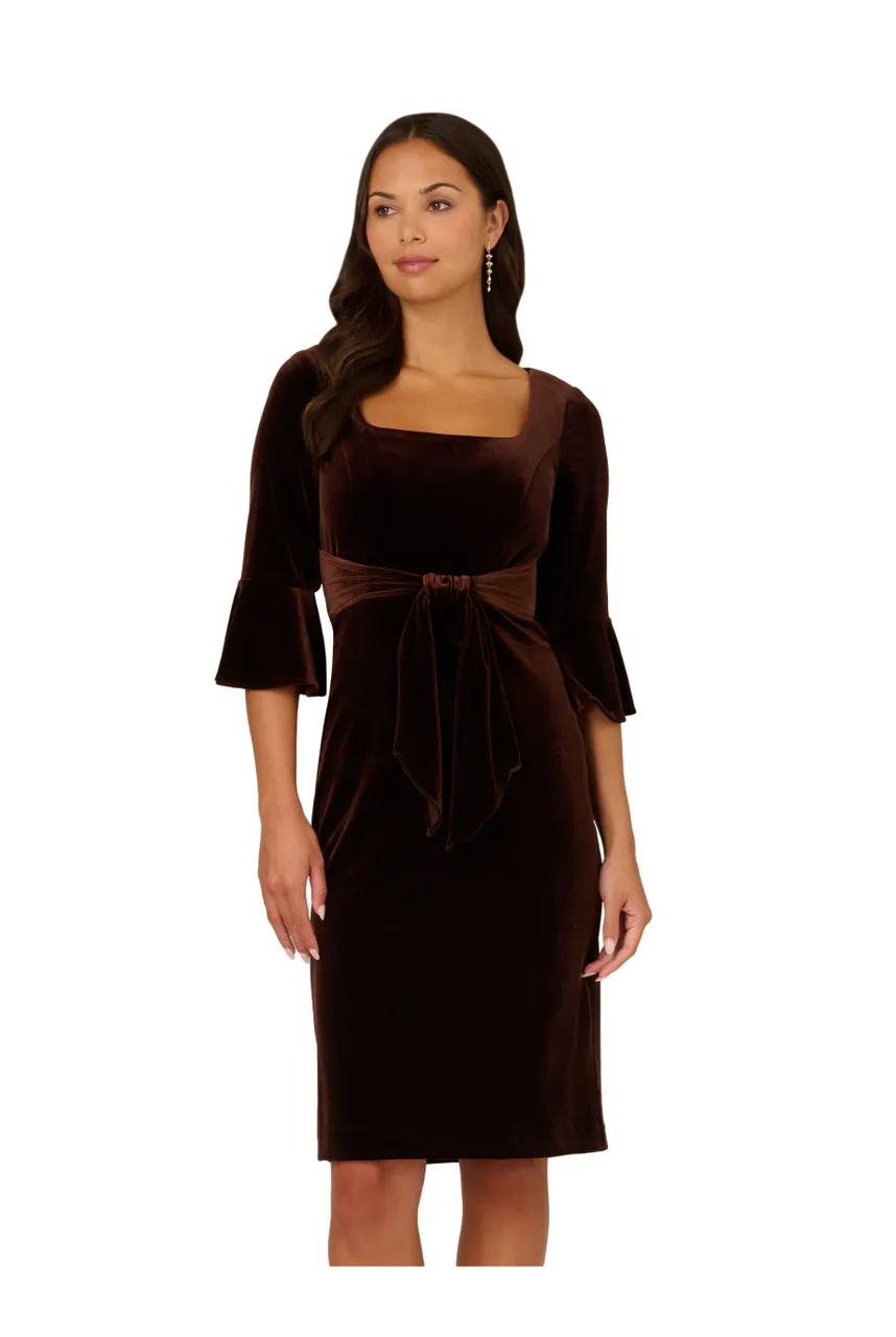 ADRIANNA PAPELL Tie front dress 
                         
                     
                