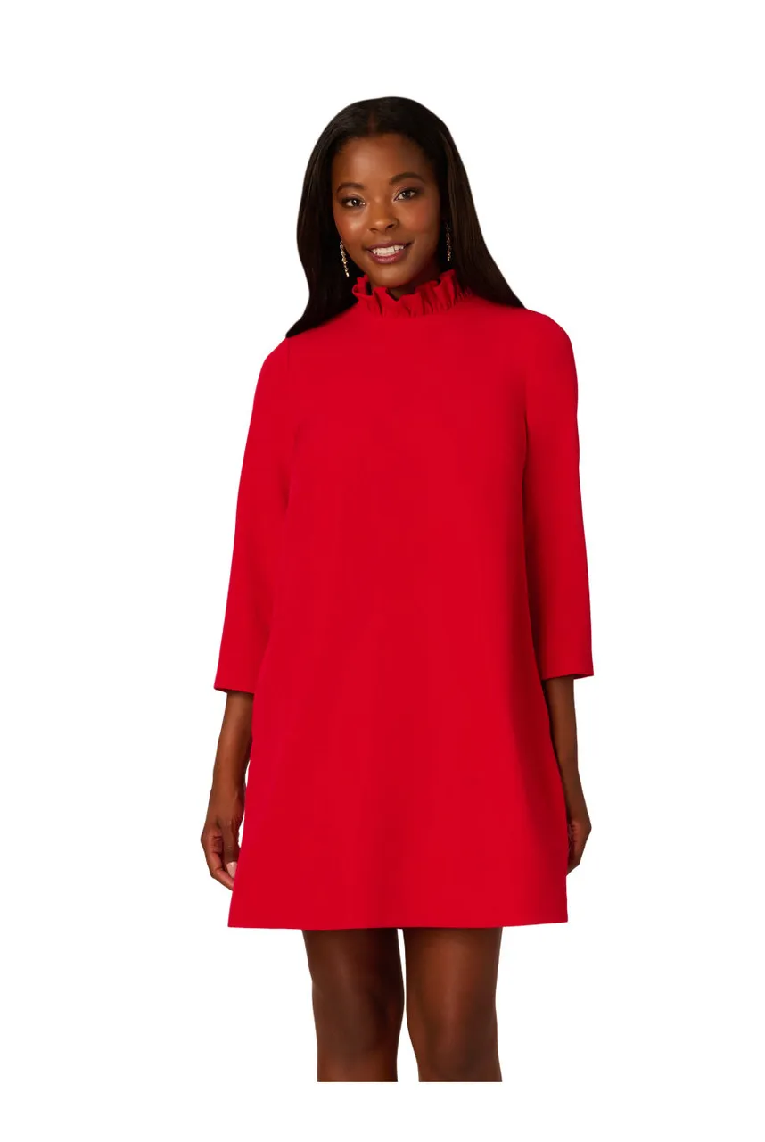 ADRIANNA PAPELL Trapeze mock neck dress 
                         
                     
                