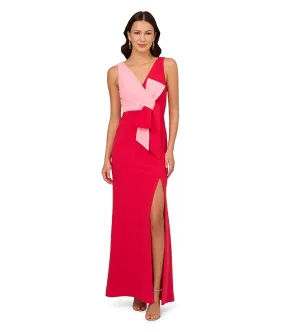 Adrianna Papell Two-Tone Evening Gown