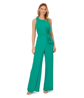 Adrianna Papell Wide Leg Bow Detail Jumpsuit