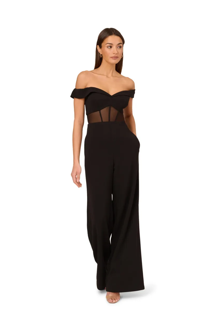 ADRIANNA X ADRIANNA PAPELL Knit crepe jumpsuit 
                         
                     
                