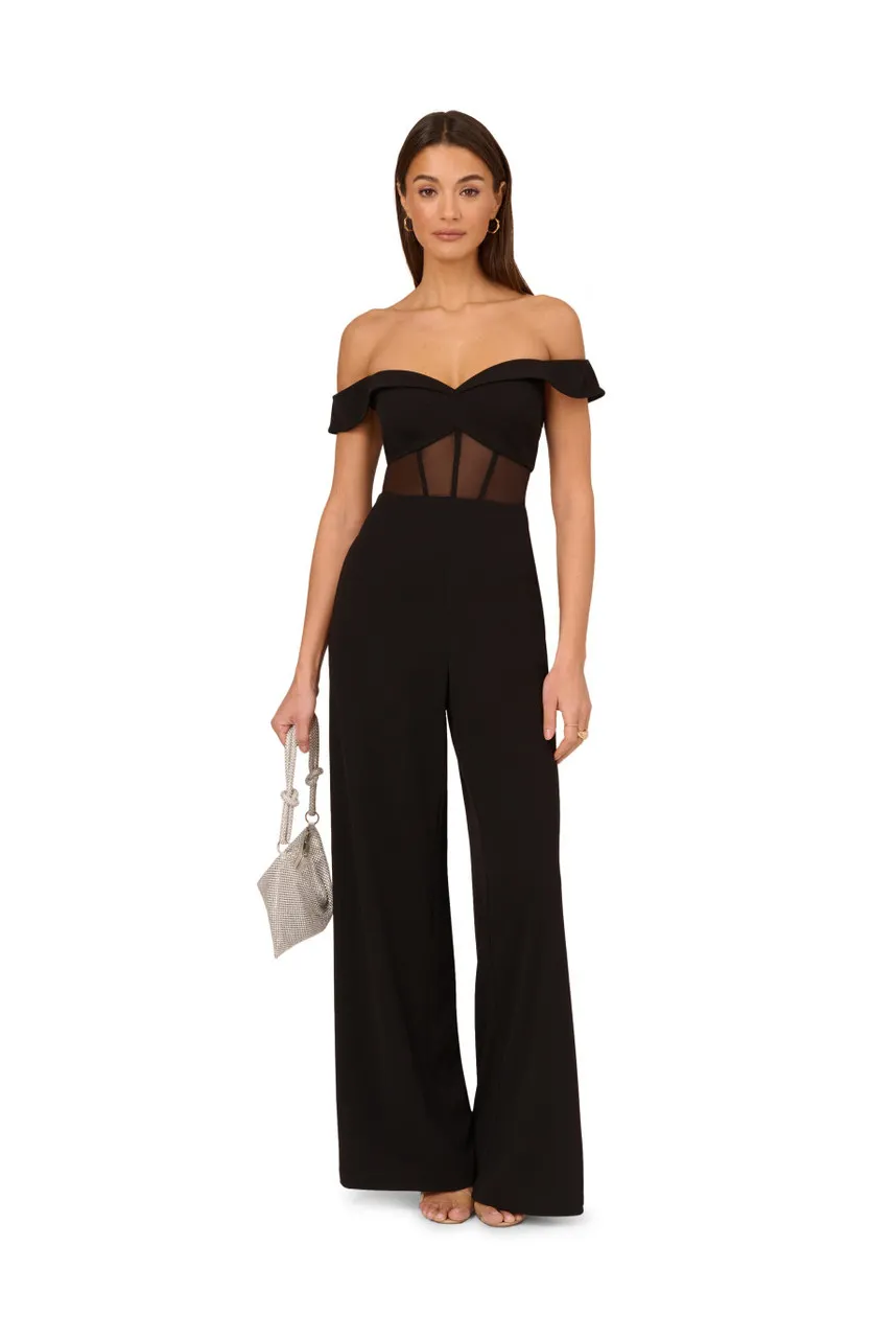 ADRIANNA X ADRIANNA PAPELL Knit crepe jumpsuit 
                         
                     
                