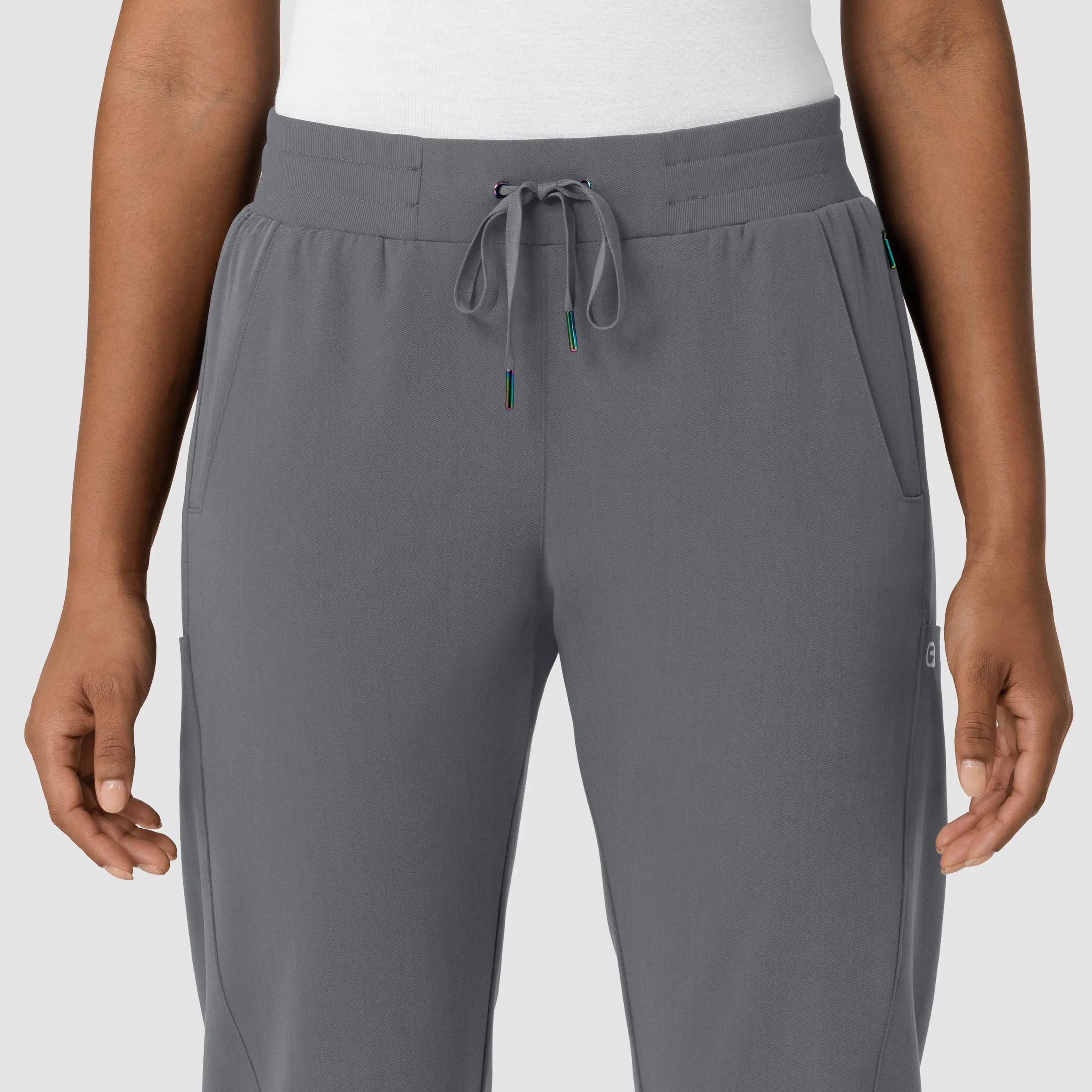 Aero Remix Women's Cargo Jogger Scrub Pant - Pewter