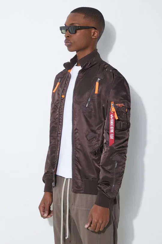 Alpha Industries jacket Falcon II men's brown color 156109