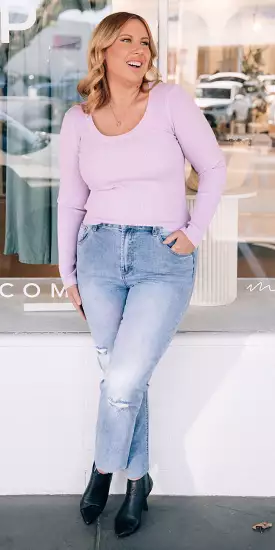 Aria knit - lilac