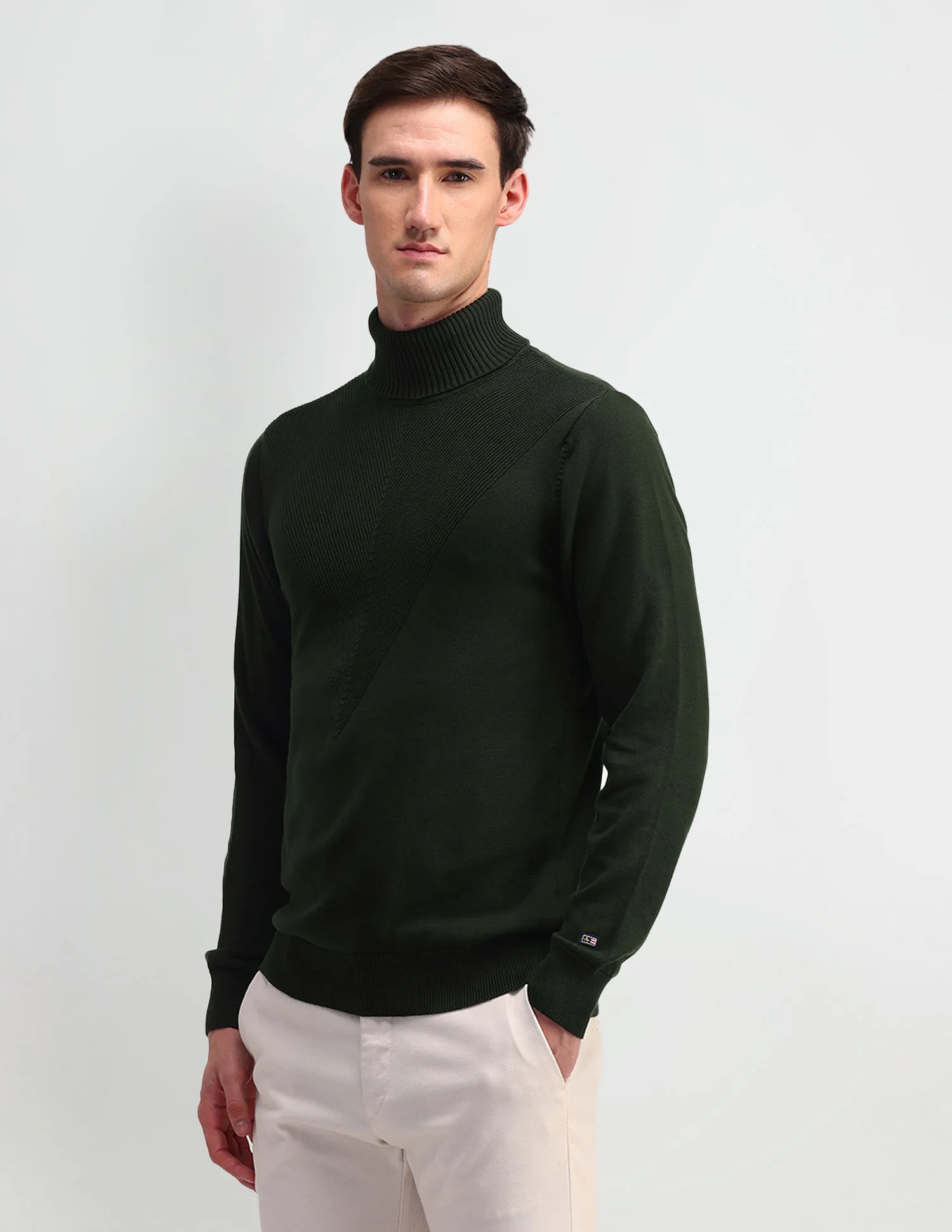 Arrow Sport Turtleneck Textured Sweater