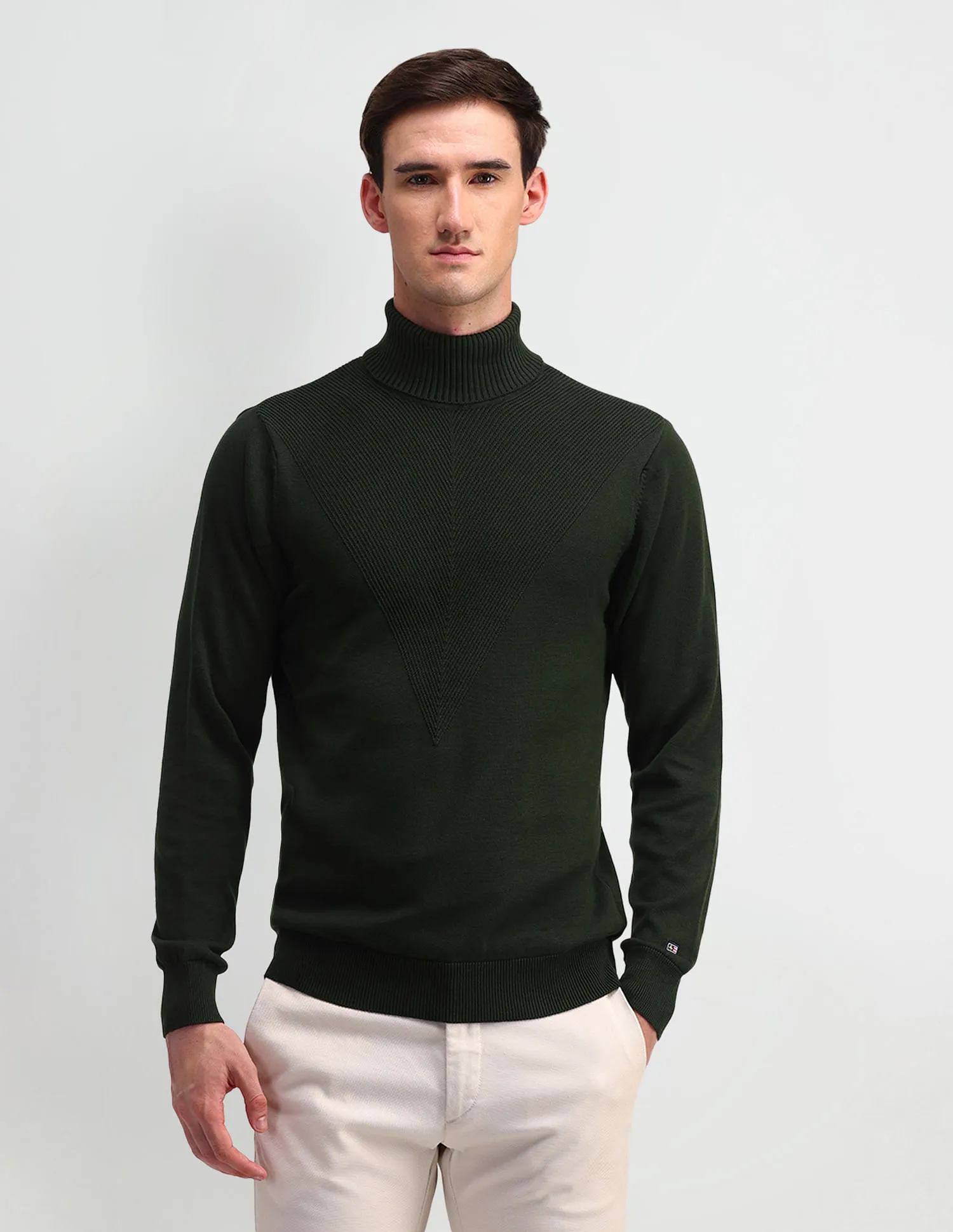 Arrow Sport Turtleneck Textured Sweater