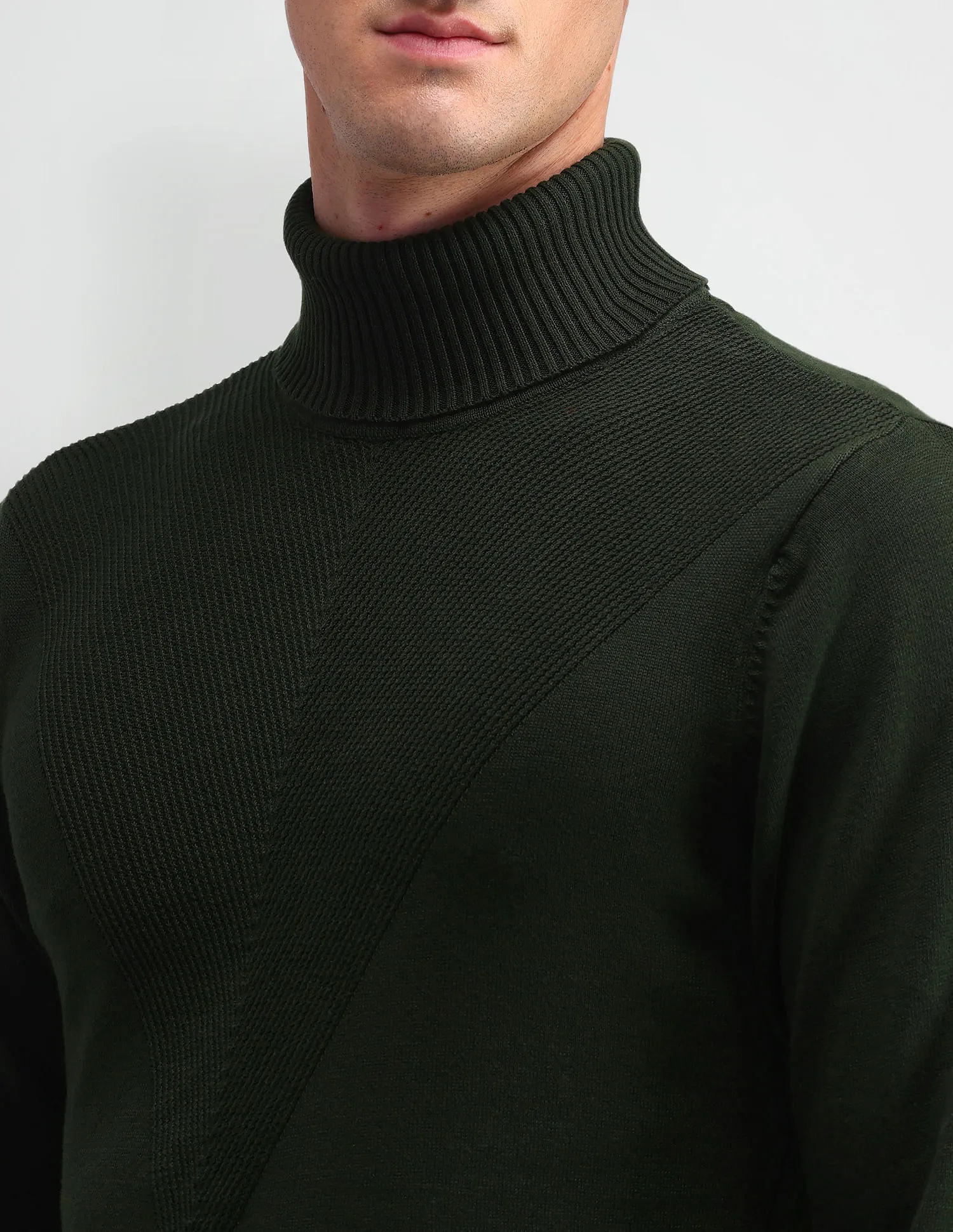 Arrow Sport Turtleneck Textured Sweater