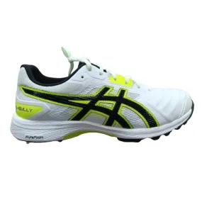 ASICS Men's Gel-Gully 7 Cricket Shoe (White/Safety Yellow)