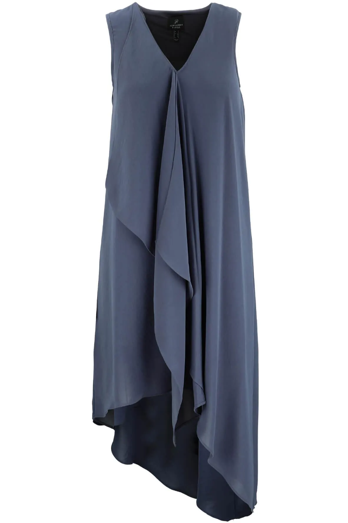 Asymmetrical Front Drape Dress