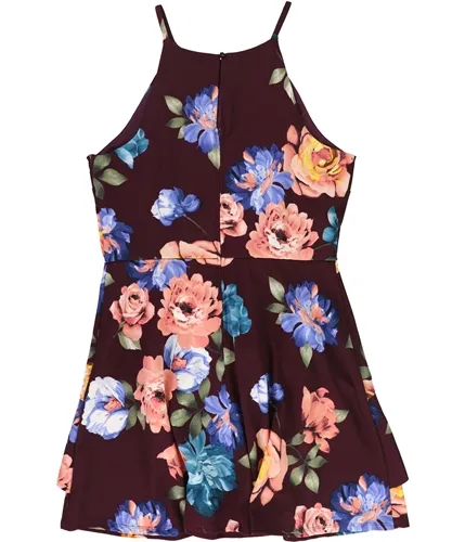 Bcx Womens Floral Fit & Flare Dress