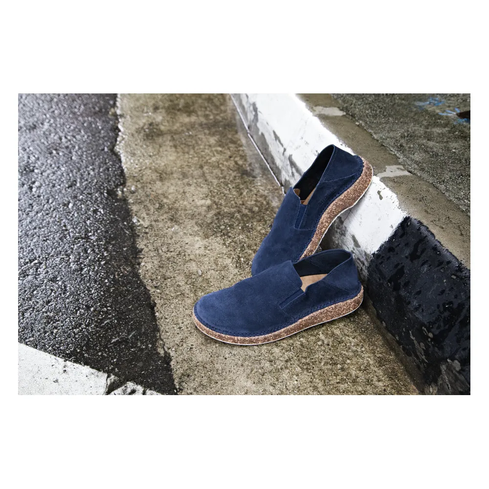 Birkenstock Callan Navy Suede Shoes (Regular)