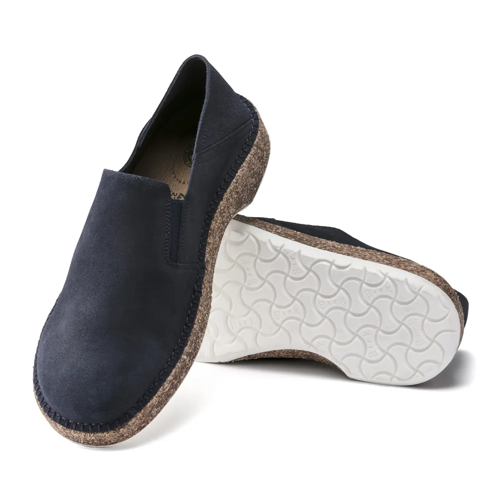 Birkenstock Callan Navy Suede Shoes (Regular)