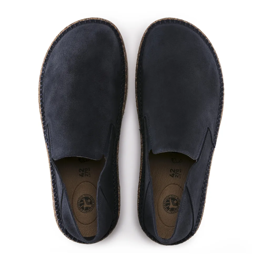 Birkenstock Callan Navy Suede Shoes (Regular)