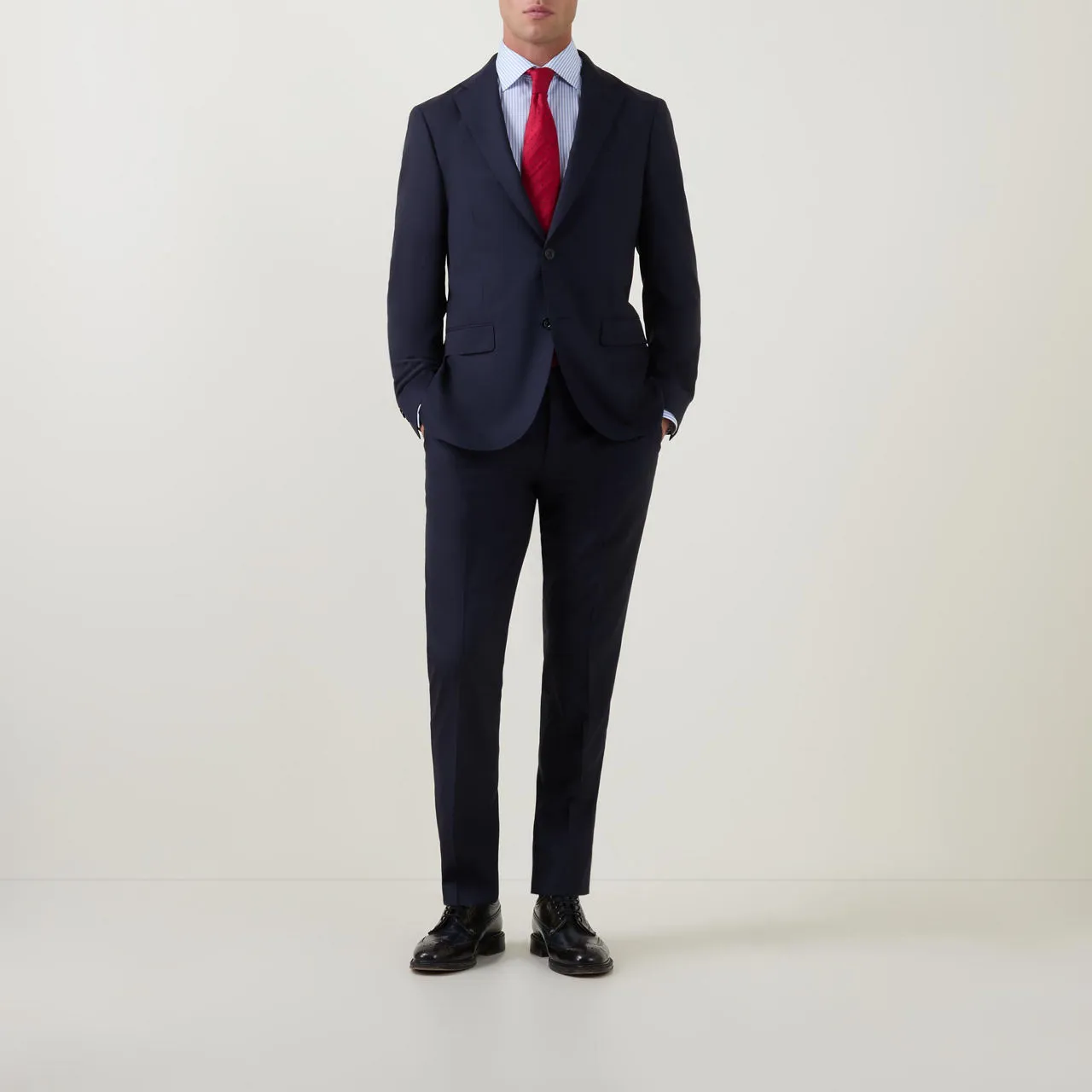 BOGLIOLI Two-Piece Single-Breasted Suit - Navy