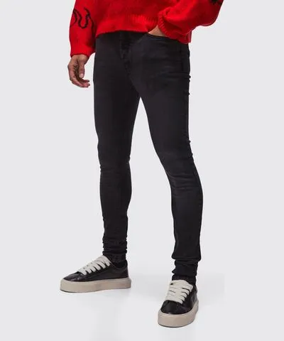 boohooMAN Mens Super Skinny Stretch Jean