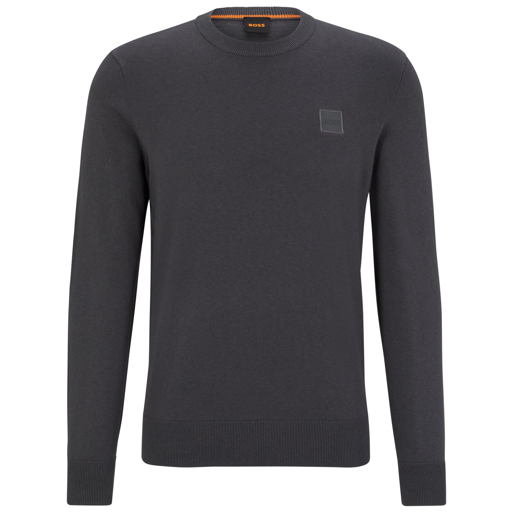 Boss Kanovano Crew Neck Knit - Dark Grey