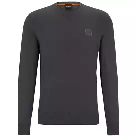 Boss Kanovano Crew Neck Knit - Dark Grey