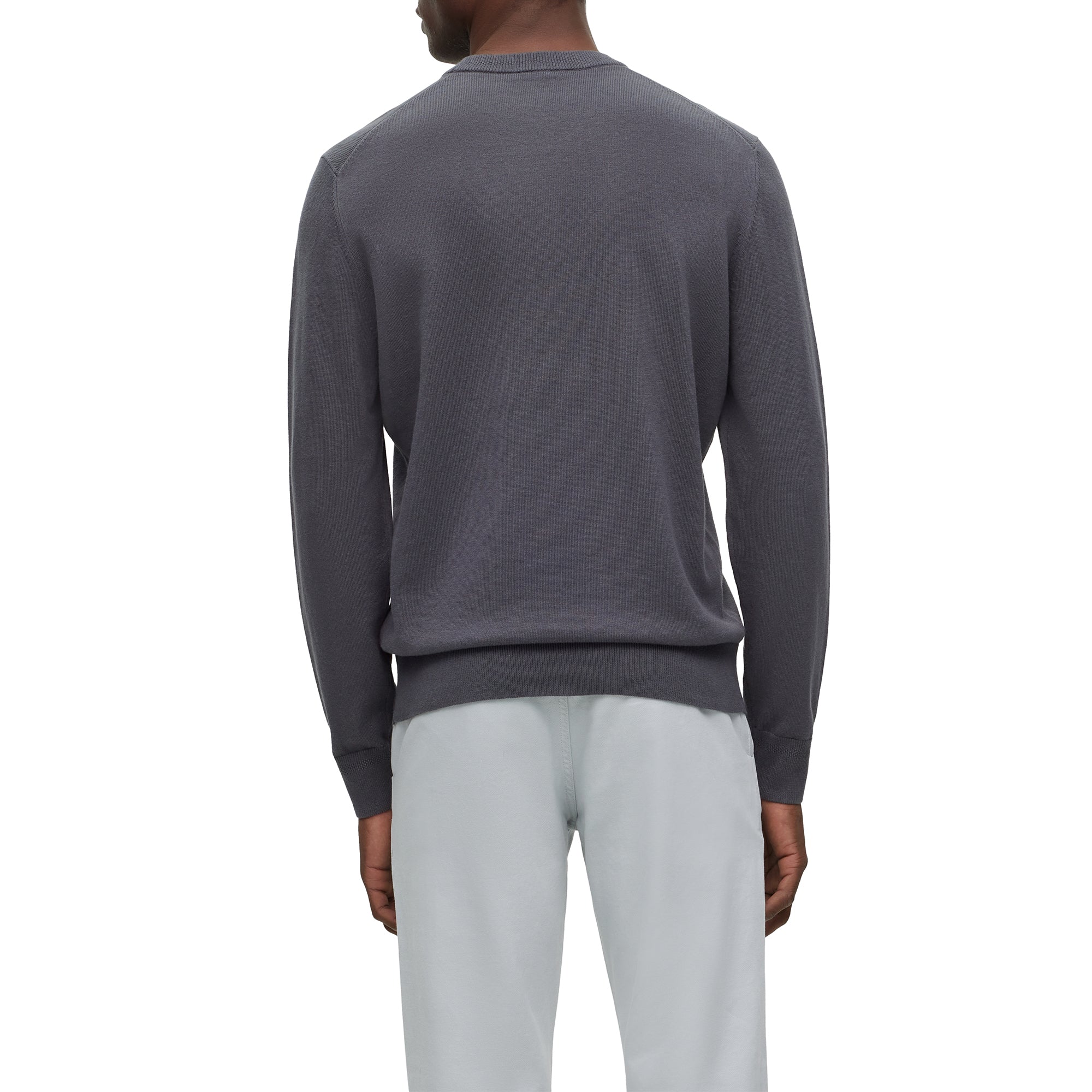 Boss Kanovano Crew Neck Knit - Dark Grey