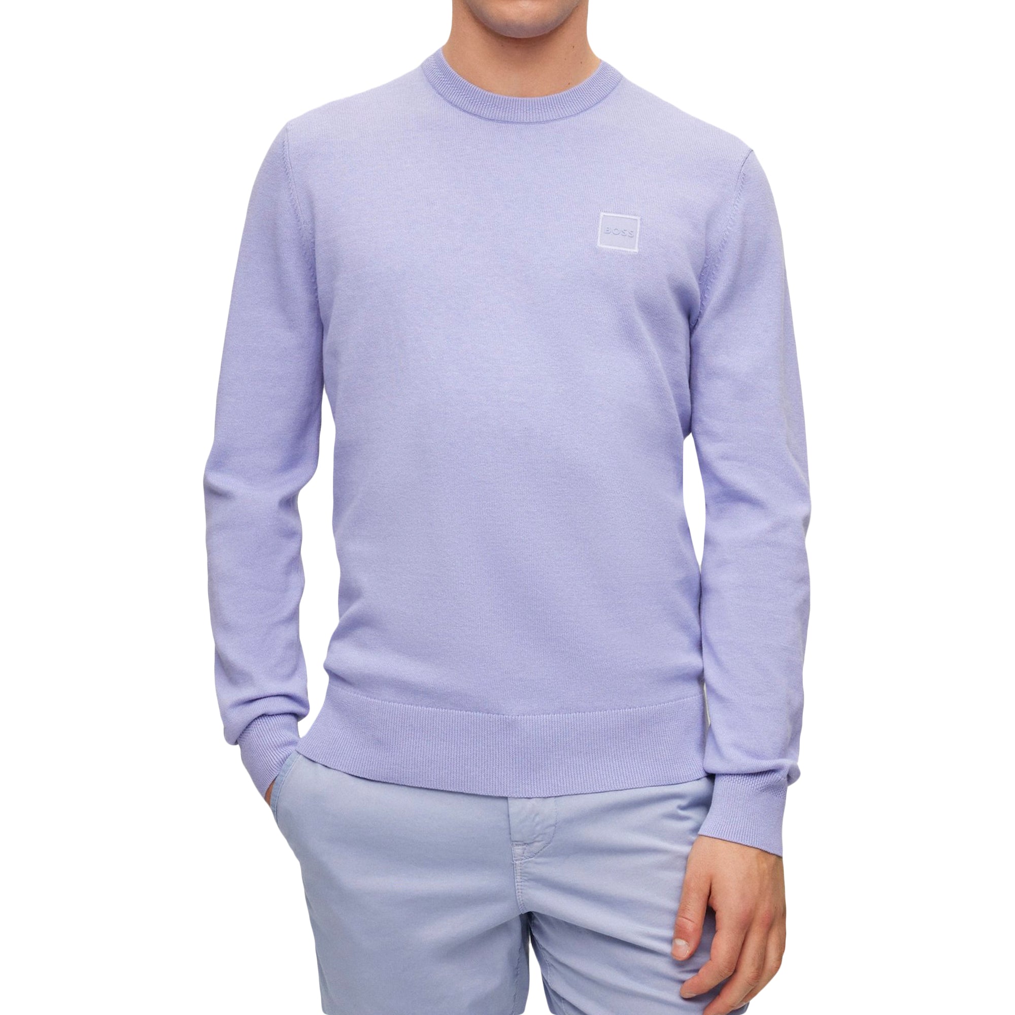 Boss Kanovano Crew Neck Knit - Purpur