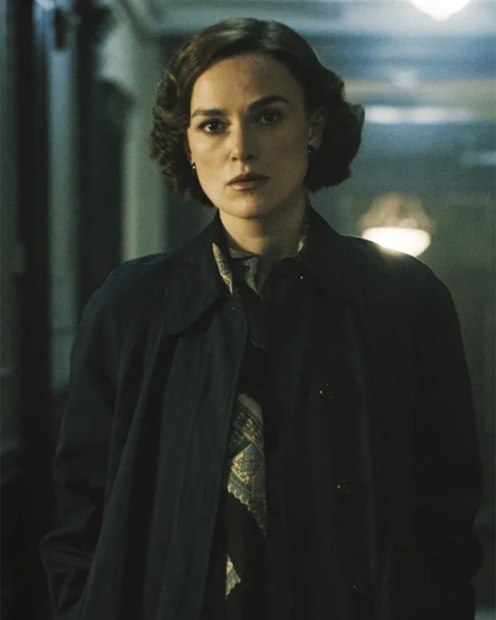 Boston Strangler 2023 Keira Knightley Blue Coat