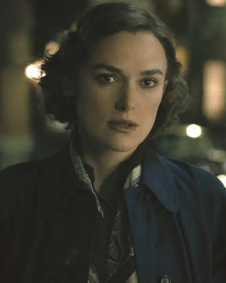 Boston Strangler 2023 Keira Knightley Blue Coat