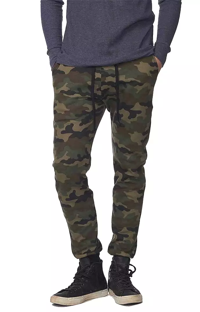 Camo Fleece Unisex Jogger Pant by Royal Apparel Made in USA 3070CMO